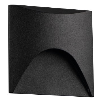 LED svetilka za stopnice EXIN LED/2,5W/230V 4000K IP65 črna kvadratna