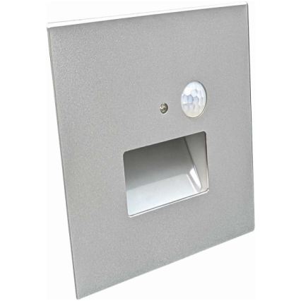 LED stopniščno svetilo s senzorjem gibanja in mraka LED/1,5W/230V 3000/4000/6000K siva