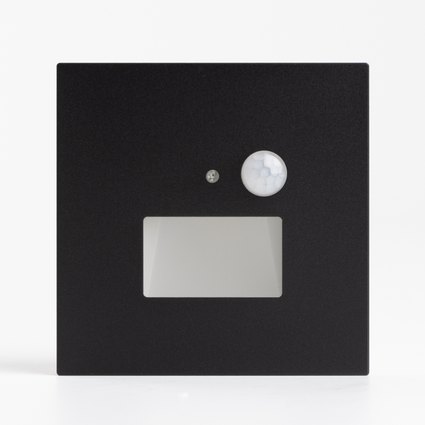 LED svetilka za stopnice s senzorjem gibanja in mraka LED/1,5W/230V 3000/4000/6500K črna