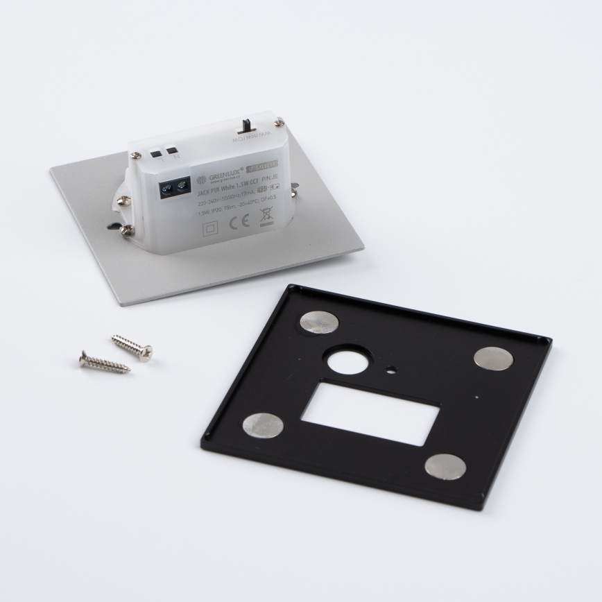 LED svetilka za stopnice s senzorjem gibanja in mraka LED/1,5W/230V 3000/4000/6500K črna