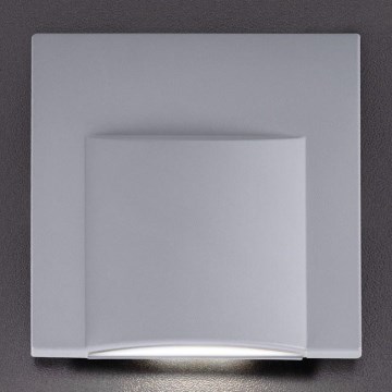 LED Svetilka za stopnišče ERINUS LED/0,8W/12V 3000K siva