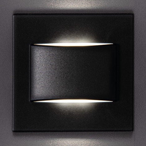 LED Svetilka za stopnišče ERINUS LED/1,5W/12V 3000K črna