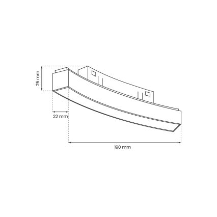 LED Svetilka za tračni sistem MAGNETIC TRACK LED/10W/48V 3000K črna