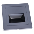 LED svetilo za stopnice LED/3W/230V 3000K črno