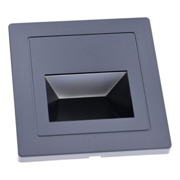 LED svetilo za stopnice LED/3W/230V 3000K črno
