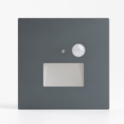 LED stopniščno svetilo z zaznavalom gibanja in senzorjem mraka LED/1,5W/230V 3000/4000/6000K antracit