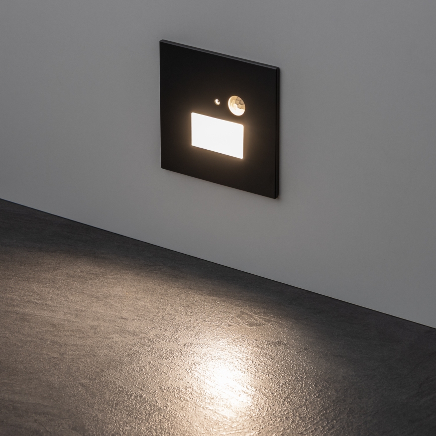 LED stopniščno svetilo z zaznavalom gibanja in senzorjem mraka LED/1,5W/230V 3000/4000/6000K antracit