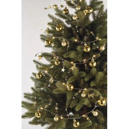 LED  svetlobni niz 20xLED/2xAA 2,2 m topla bela