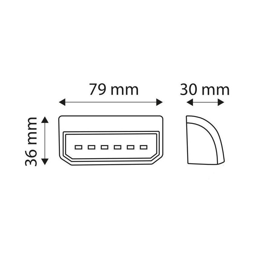 LED Svetlobni reflektor LICE LED/0,2W/12-24V IP67