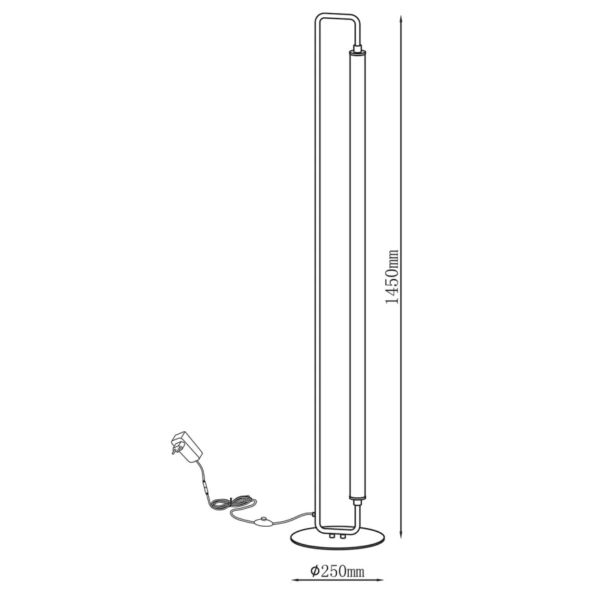 LED talna svetilka FELICJA LED/24W/230V 4000K črna
