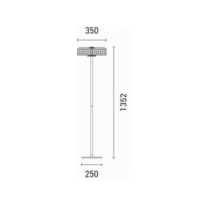LED Talna svetilka LED/10W/230V 3000K sijajni krom
