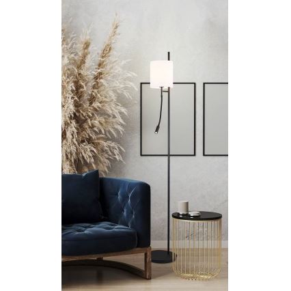 LED Talna svetilka TOKYO 1xE27/40W/230V + LED/3W črna/bela