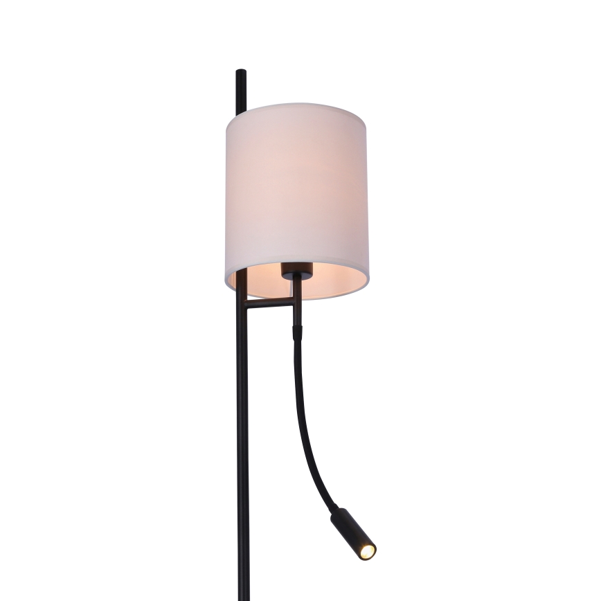 LED Talna svetilka TOKYO 1xE27/40W/230V + LED/3W črna/bela