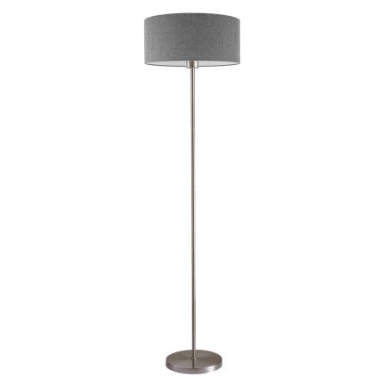 LED talna svetilka TUNJA 1xE27/20W/230V premer 38 cm matni krom/siva