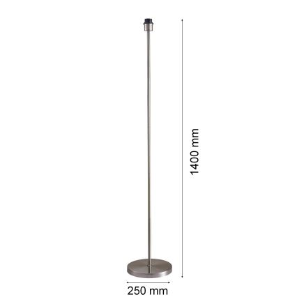 LED talna svetilka TUNJA 1xE27/20W/230V premer 38 cm matni krom/siva