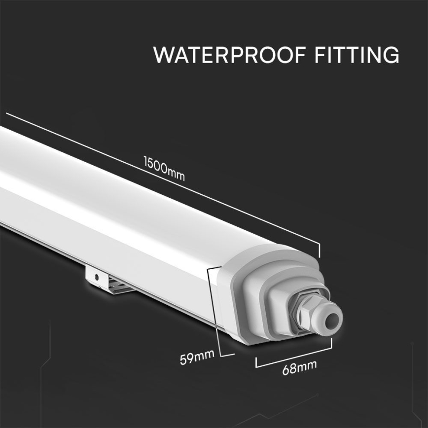 LED Tehnična fluorescenčna svetilka SAMSUNG CHIP LED/48W/230V 4000K IP65 150 cm