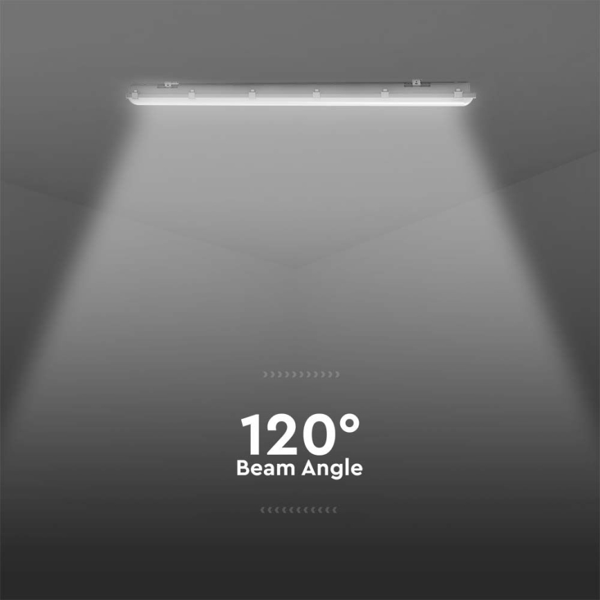 LED tehnično fluorescenčno svetilo z vgrajenim senzorjem gibanja in senzorjem za mrak LED/48W/230V IP65 6500K 150 cm