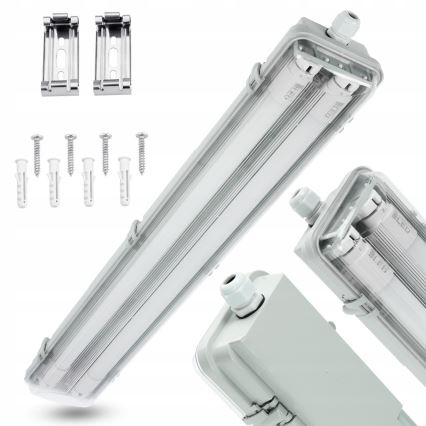 LED tehnično fluorescenčno svetilo T8 2xG13/10W/230V 6000K 60 cm IP65 belo