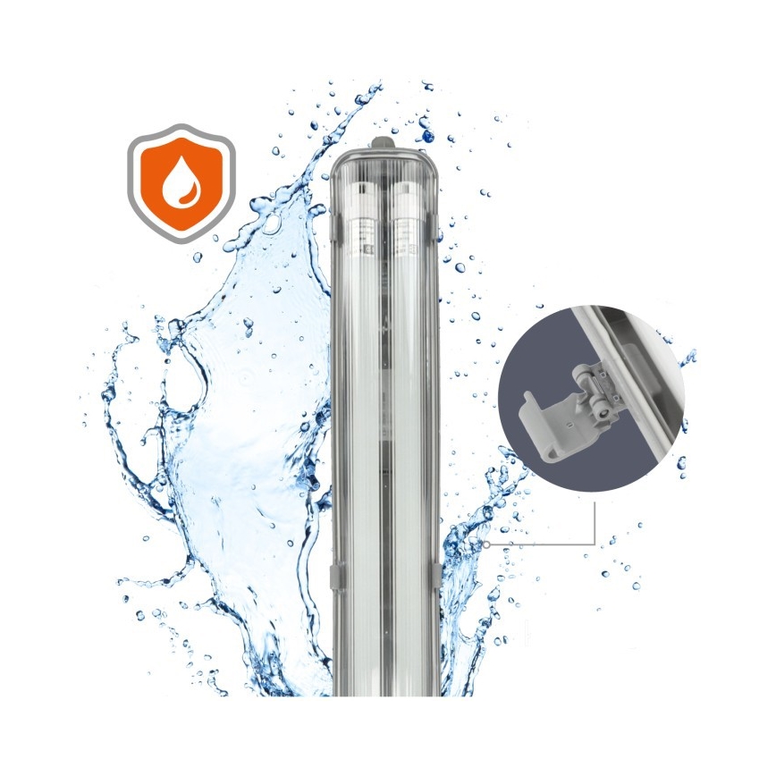 LED tehnično fluorescenčno svetilo T8 2xG13/18W/230V 5000K IP65 127 cm