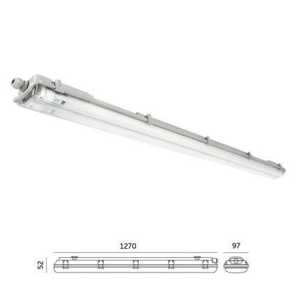 LED tehnično fluorescenčno svetilo T8 2xG13/18W/230V 5000K IP65 127 cm