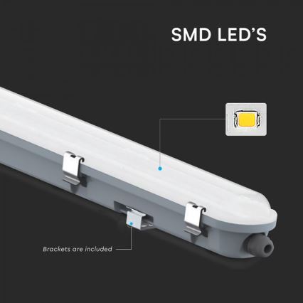 LED tehnično cevno svetilo z nujnim modulom LED/48W/230V 6500K IP65 2200 mAh 150 cm