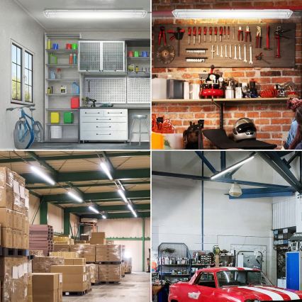 LED tehnično fluorescentno svetilo T8 2xG13/20W/230V 6500K 120 cm IP65 belo