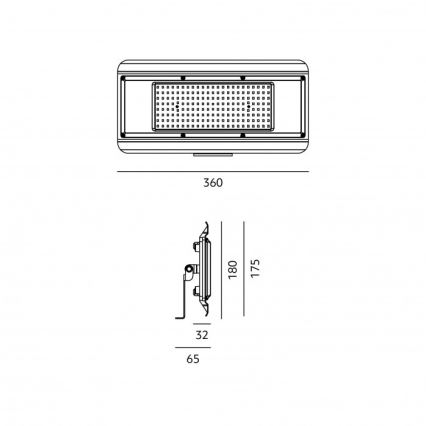 LED tehnično svetilo 4 v 1 MULTILUXO LED/150W/230V 4000K IP65 36 cm