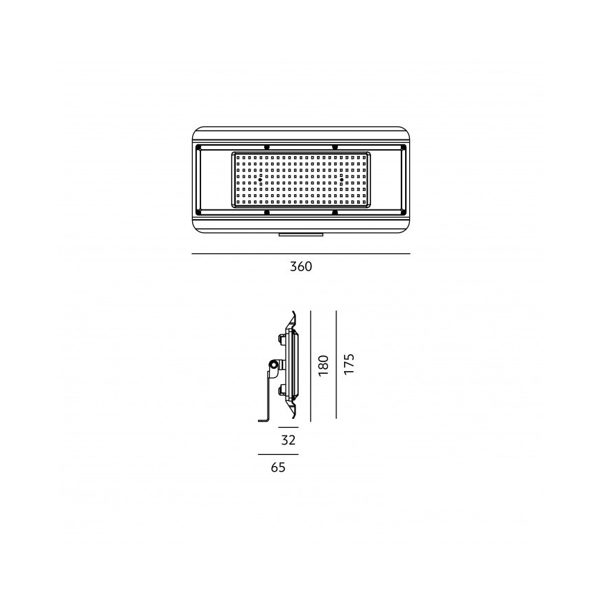 LED tehnično svetilo 4 v 1 MULTILUXO LED/150W/230V 4000K IP65 36 cm