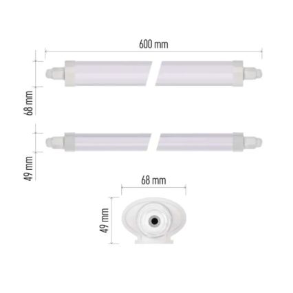 LED tehnično svetilo DUSTY LED/18W/230V IP65 4000K 60 cm