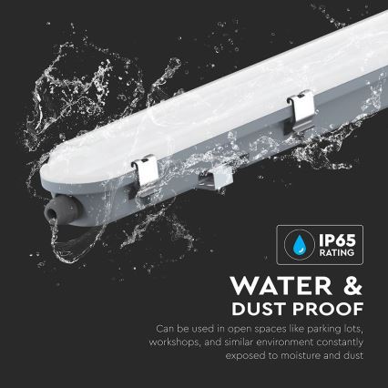 LED tehnično linearno svetilo z nujnim modulom LED/36W/230V 6500K IP65 2200 mAh 120 cm