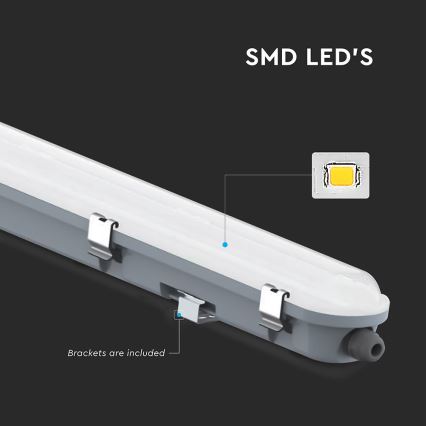 LED tehnično linearno svetilo z nujnim modulom LED/36W/230V 6500K IP65 2200 mAh 120 cm