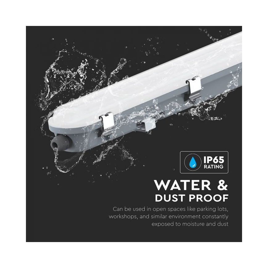 LED tehnično fluorescenčno svetilo z modulom za nujno razsvetljavo LED/48W/230V 6500K IP65 2200 mAh 150 cm