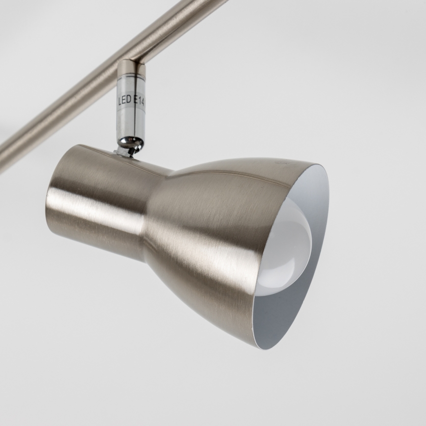 LED točkovna svetilka 6xE14/5W/230V matni krom