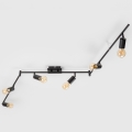 LED točkovna svetilka 6xE27/6,5W/230V črna