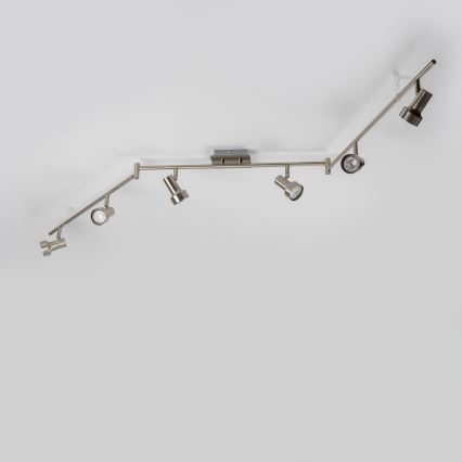 LED točkovna svetilka 6xGU10/4,7W/230V, mat krom