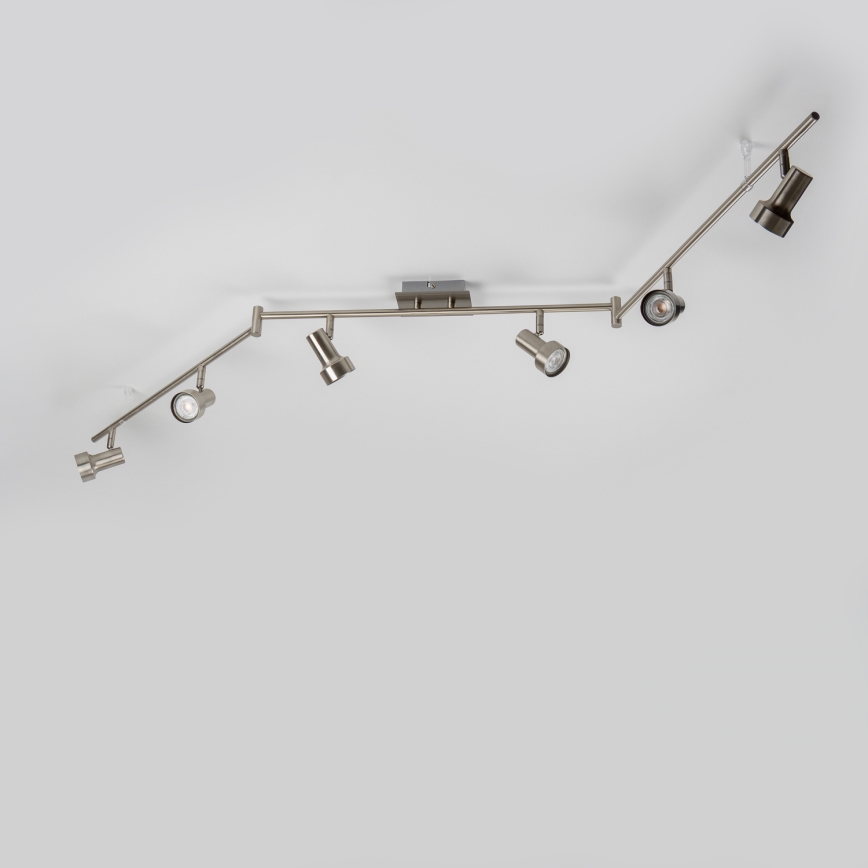 LED točkovna svetilka 6xGU10/4,7W/230V, mat krom