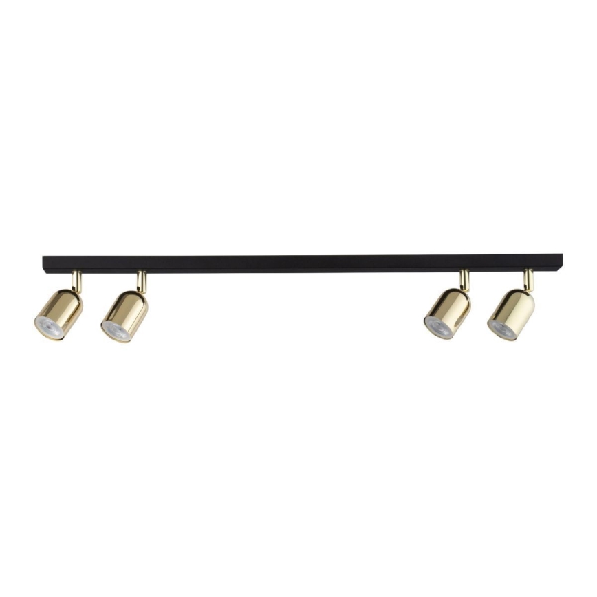 LED točkovna svetilka TOP 4xGU10/10W/230V črna/zlata