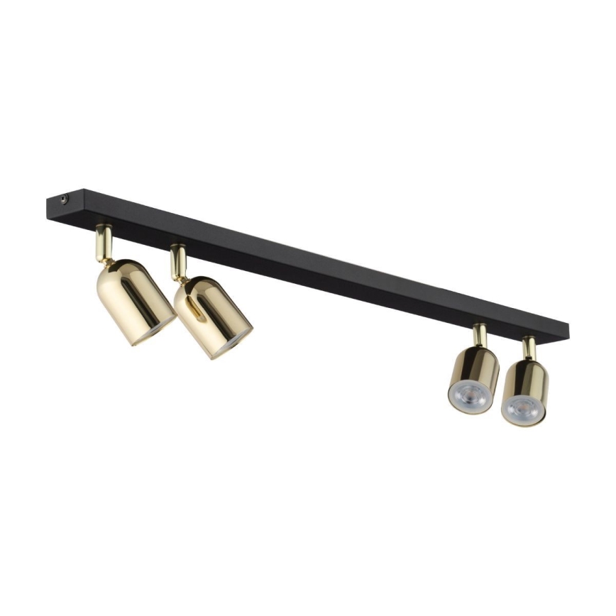 LED točkovna svetilka TOP 4xGU10/10W/230V črna/zlata