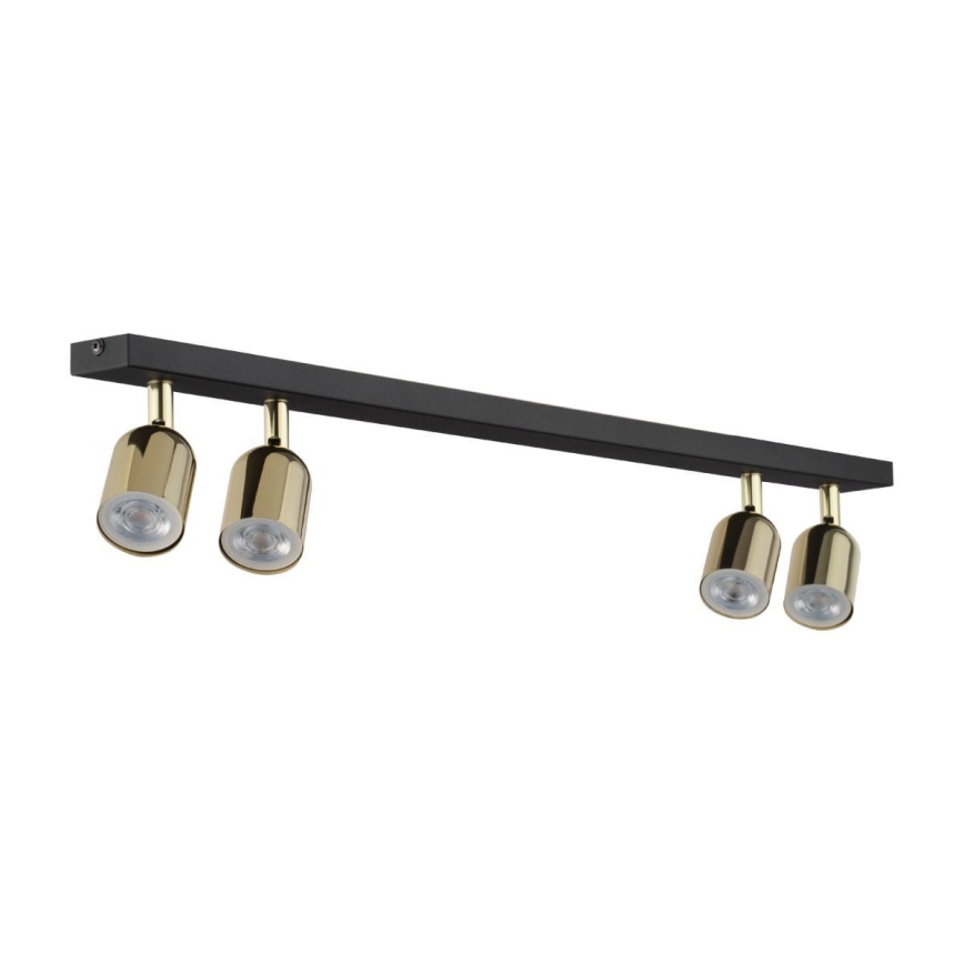LED točkovna svetilka TOP 4xGU10/10W/230V črna/zlata