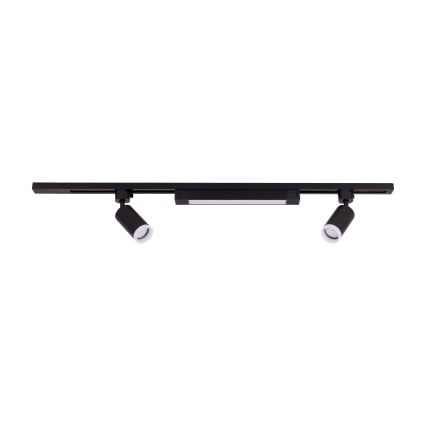 LED točkovno svetilo v tračnem sistemu TRACER 2xGU10/10W/230V + LED/20W 1 m črno