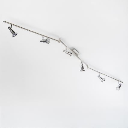LED točkovno svetilo 6xGU10/5W/230V sijajni krom
