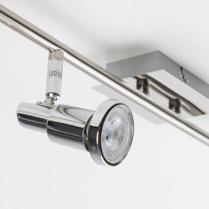 LED točkovno svetilo 6xGU10/5W/230V sijajni krom