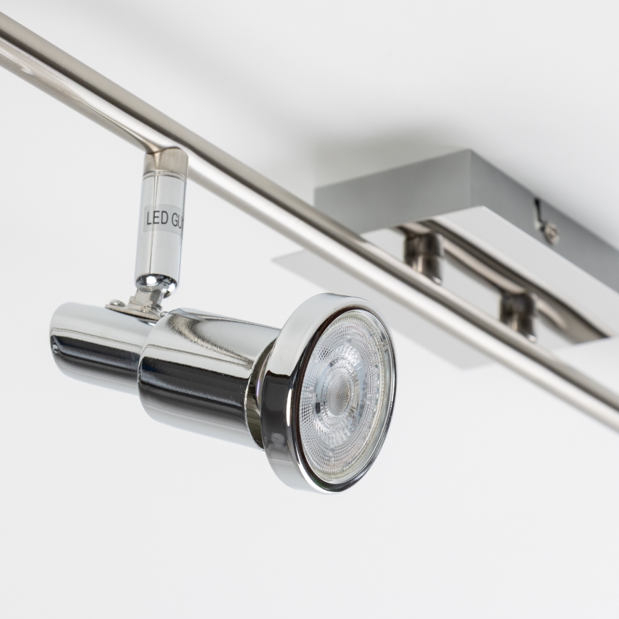 LED točkovno svetilo 6xGU10/5W/230V sijajni krom