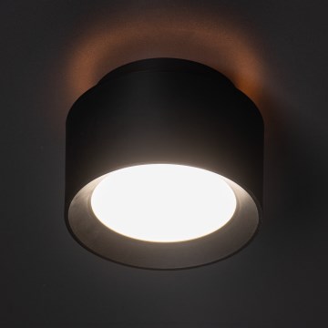 LED točkovno svetilo SONOR LED/12W/230V 3000/4000/5700K + LED/1,5W 2200K, premer 14 cm, črna