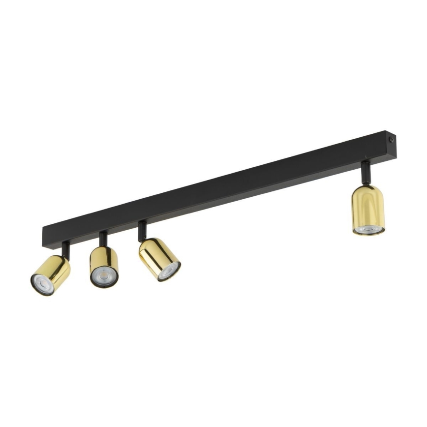 LED točkovno svetilo TOP 4xGU10/10W/230V črna/zlata