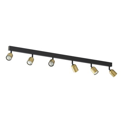 LED točkovno svetilo TOP 6xGU10/10W/230V zlato/črno