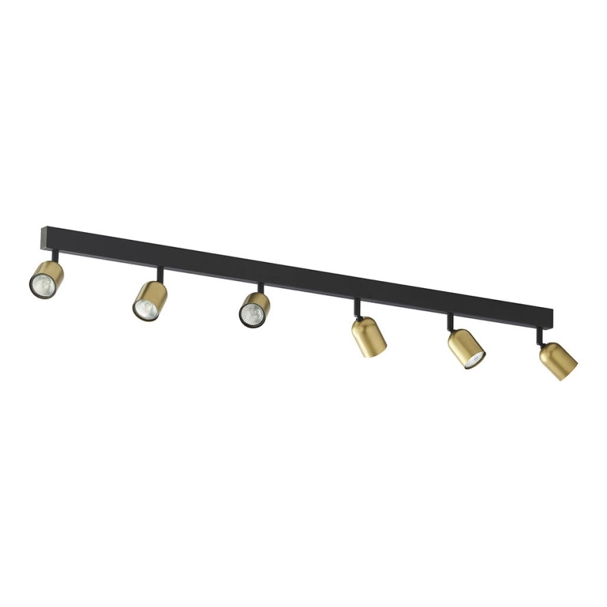 LED točkovno svetilo TOP 6xGU10/10W/230V zlato/črno