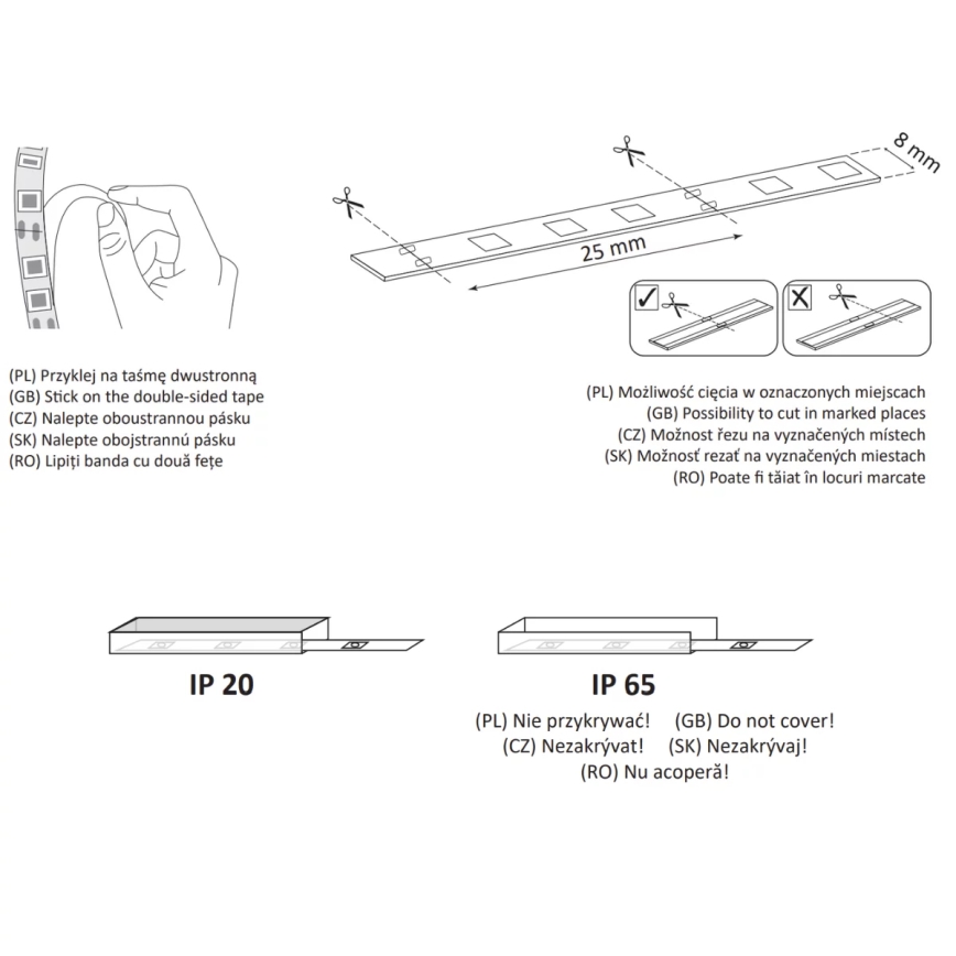 LED Trak 2m LED/18W/12V 4000K
