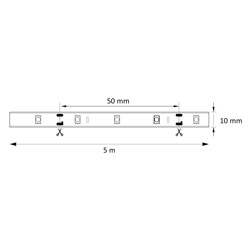 LED Trak 5m 28W/12V IP20 6500K