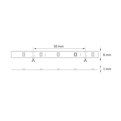 LED Trak 5m LED/10W/12V IP20 4500K